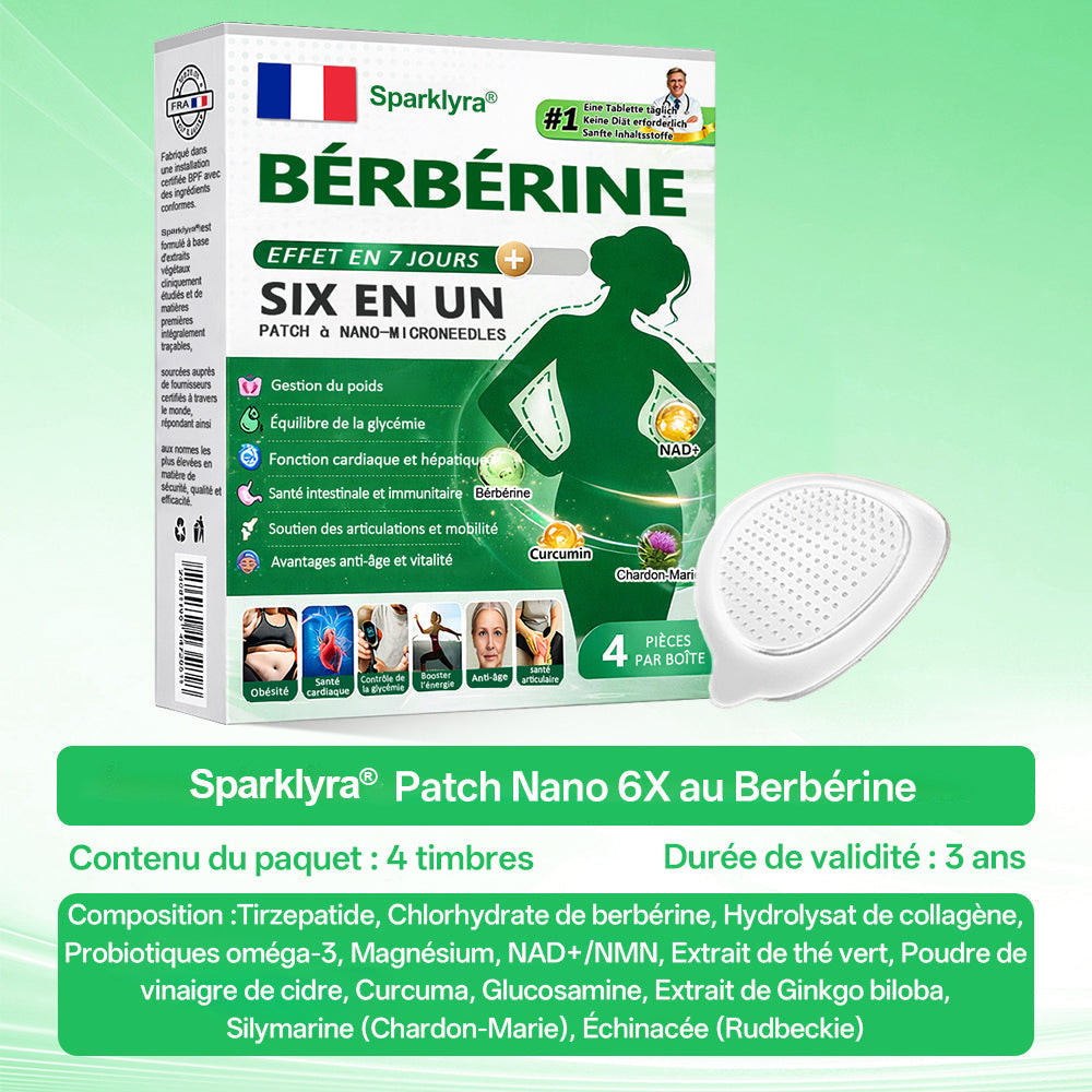 𝐅𝐑𝐀 𝐑𝐞𝐜𝐨𝐦𝐦𝐚𝐧𝐝é 𝐩𝐚𝐫 𝐥𝐞𝐬 𝐦é𝐝𝐞𝐜𝐢𝐧𝐬| 𝐏𝐚𝐭𝐜𝐡 𝐦𝐢𝐜𝐫𝐨𝐧𝐞𝐞𝐝𝐥𝐞 𝐍𝐚𝐧𝐨 𝐒𝐩𝐚𝐫𝐤𝐥𝐲𝐫𝐚® 𝐁𝐞𝐫𝐛𝐞𝐫𝐢𝐧𝐞 𝟔-𝐞𝐧-𝟏 | ✅ 𝐒𝐨𝐮𝐭𝐞𝐧𝐮 𝐩𝐚𝐫 𝐥𝐚 𝐬𝐜𝐢𝐞𝐧𝐜𝐞 | 𝐅𝐨𝐫𝐦𝐮𝐥𝐞 𝟔-𝐞𝐧-𝟏 | 𝐑é𝐬𝐮𝐥𝐭𝐚𝐭𝐬 𝐞𝐧 𝟕 𝐣𝐨𝐮𝐫𝐬 🏅