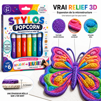 Économisez 50 % en commandant aujourd’hui丨🎁𝐁i𝐥𝐥𝐡𝐨𝐥® Stylo artistique 3D en relief – Transformez vos dessins plats en créations 3D à toucher