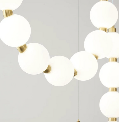 French Magic Bean Pearl Necklace Guest Restaurant Chandelier